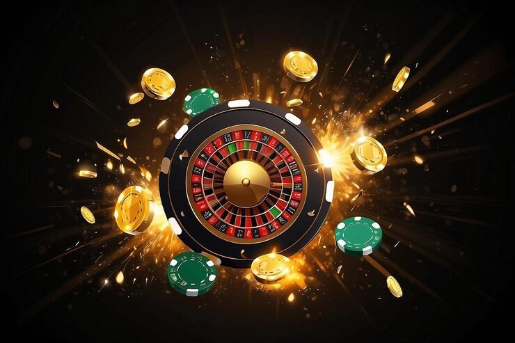 Mega Wheel spinning in dahlia77 login live studio with segment display